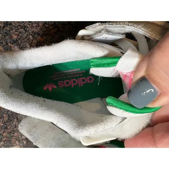 adidas Women's Forum Low Basketball "Watermelon" Green/Pink Size 8.5 - Picture 15 of 16